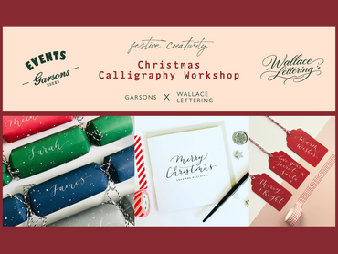 EVENTS at Garsons Esher: Christmas Modern Calligraphy Workshop