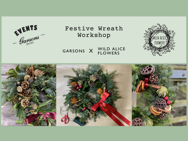 Christmas Wreath Workshop - at Garsons Esher