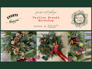 EVENTS at Garsons Esher: Festive Wreath Workshop