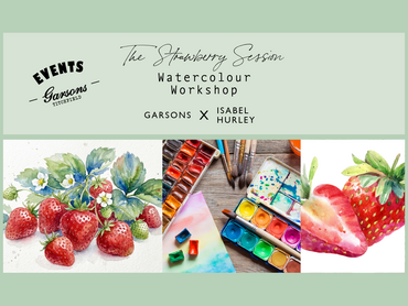 EVENTS at Garsons Titchfield: Strawberry Watercolour Workshop