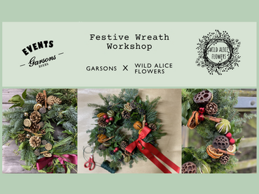 EXTRA DATE ADDED | Festive Wreath Workshop - at Garsons Esher
