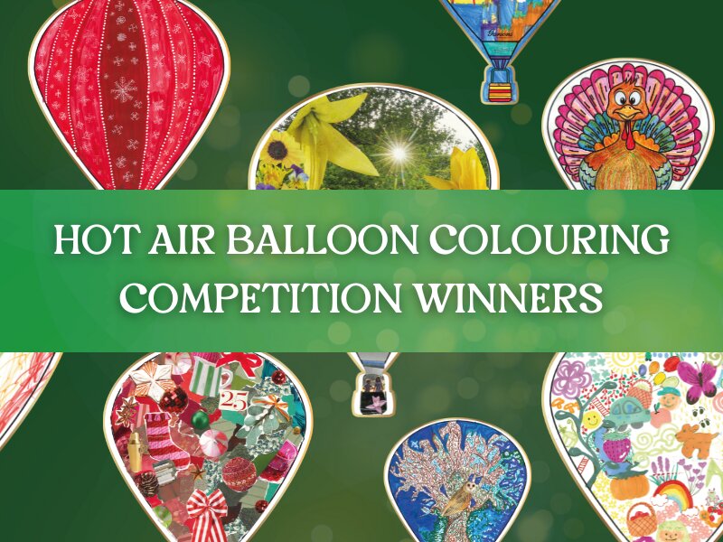 Garsons World of Oz Hot Air Balloon Colouring Competition Winners