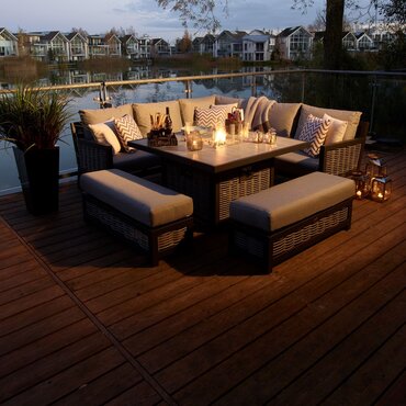 £3599 Modular Sofa Set with Fire-pit Table