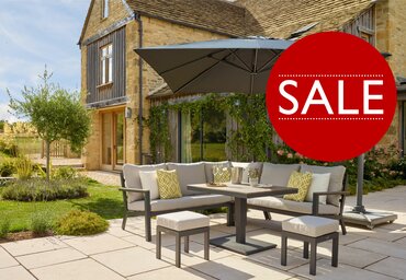 NOW £1679  |  Corner Sofa Set with Adjustable Table