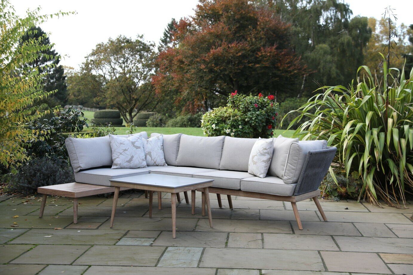 Rope corner sofa garden best sale