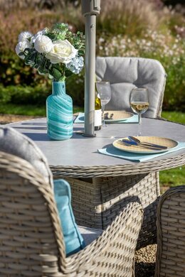 Eton 4 Seat Round Dining Set - image 4