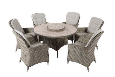 Eton 6 Seat Round Dining Set - image 7