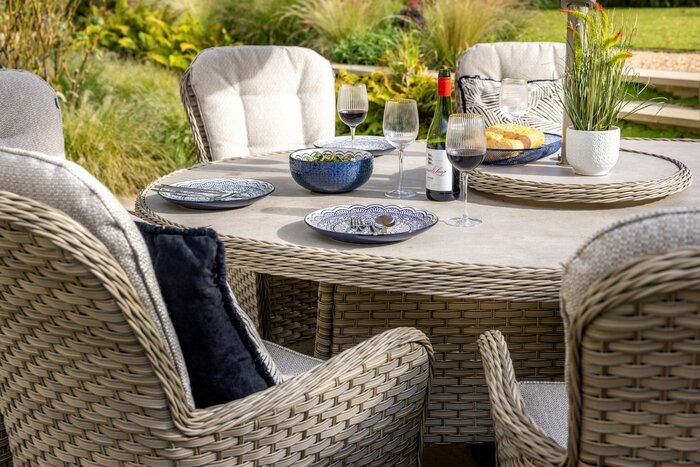 Eton 8 Seat Elliptical Dining Set - image 1