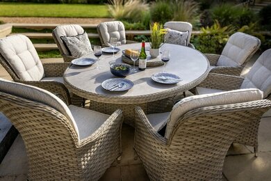 Eton 8 Seat Elliptical Dining Set - image 4