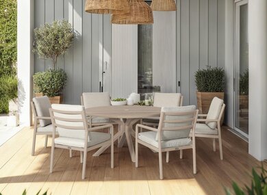 Kalahari 6 Seat Round Dining Set - image 1