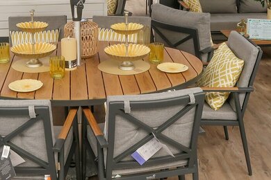 Kensington 6 Seat Elliptical Dining Set - image 2