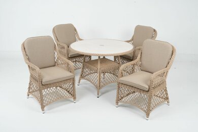 Penang 4 Seat Dining Set - image 4