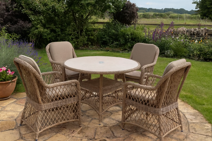 Penang 4 Seat Dining Set - image 1