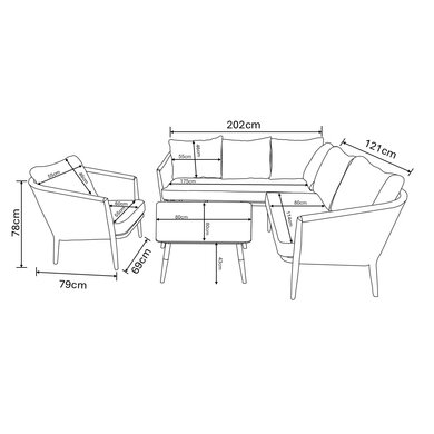 Portico Corner Sofa Set - image 6
