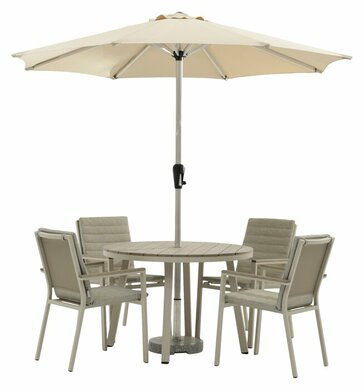 Zurich Mocha 4 Seat Round Dining Set - image 4